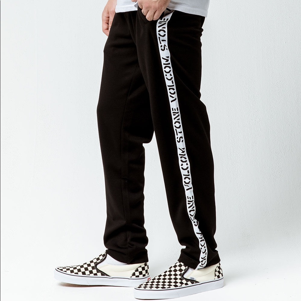Volcom Album Sweatpants Black Size Large Lounge Athleisure Skate Casual